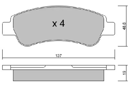 Комплект тормозных колодок AISIN BPFI-2001